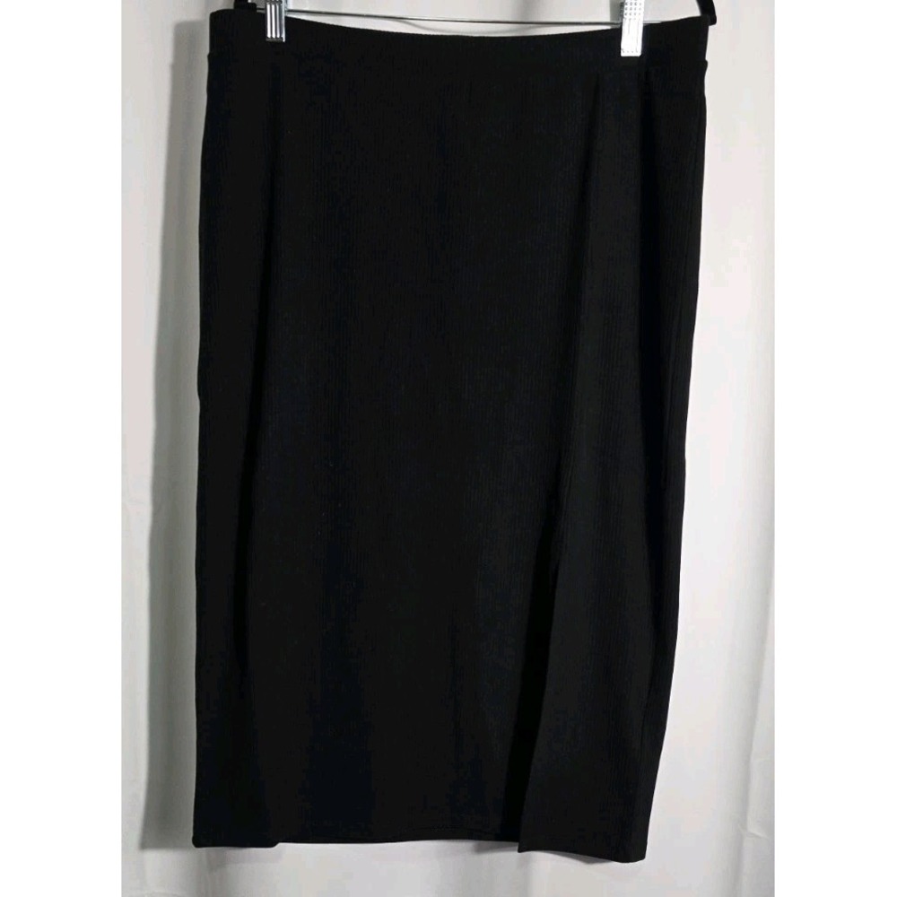 The Drop Women's ‎ Slim Side-Slit Long Sweater Skirt Black Size XXL NWT
